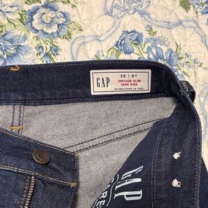 GAP High Rise Vintage Slim Jeans - Classic Blue